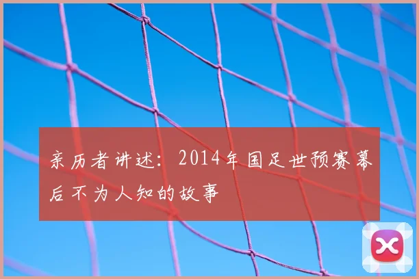 亲历者讲述：2014年国足世预赛幕后不为人知的故事