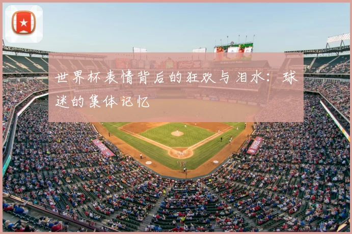 世界杯表情背后的狂欢与泪水:球迷的集体记忆